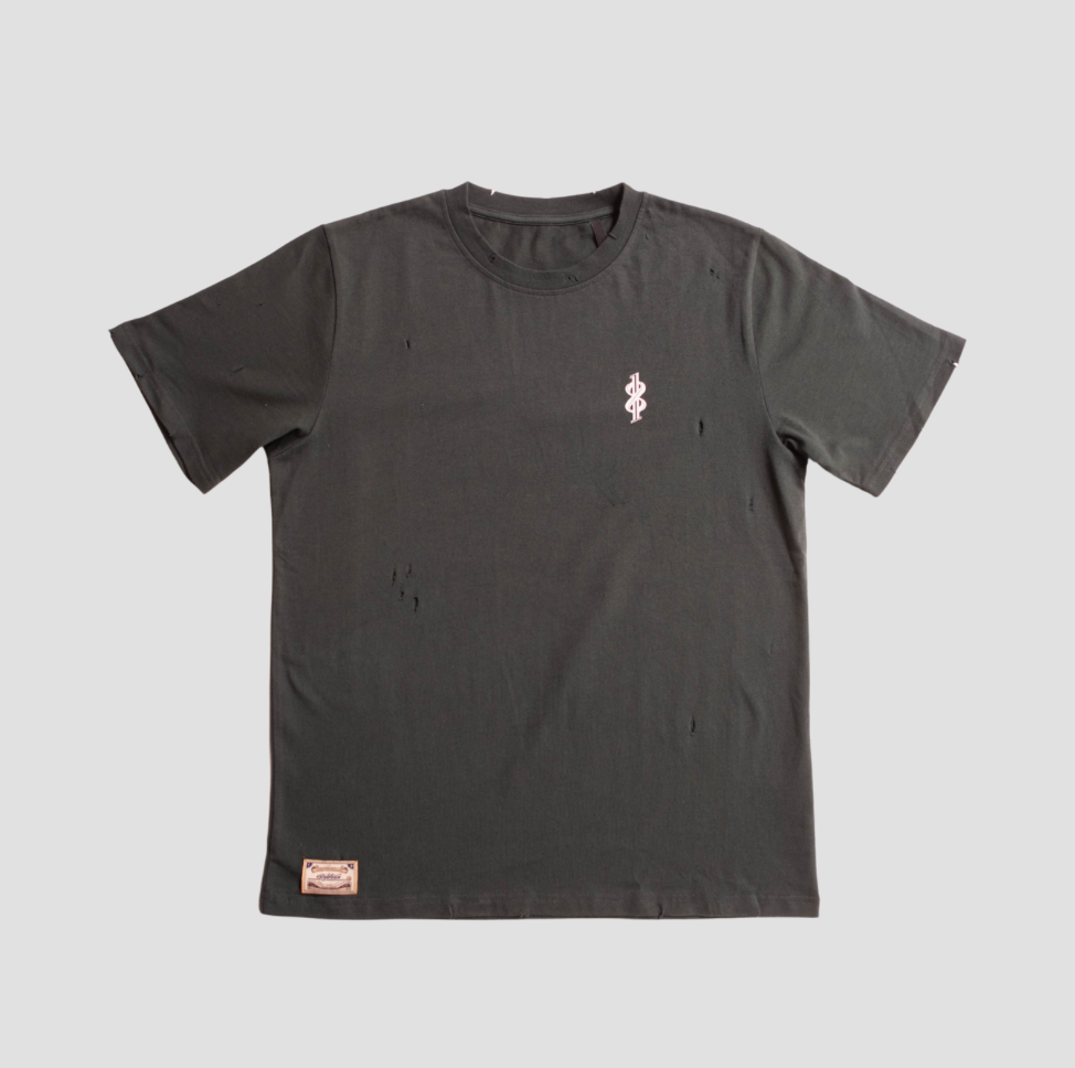 Hunter Green Distressed Tee
