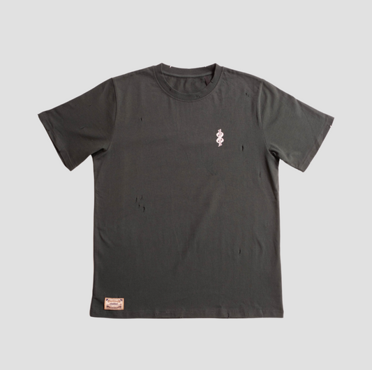 Hunter Green Distressed Tee