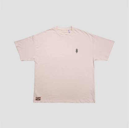 Cream Monogram Tee